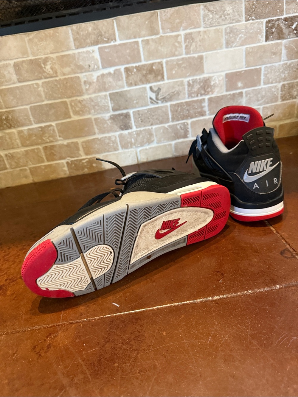 Men's Black and Red Air Jordans - Picture 5 of 5